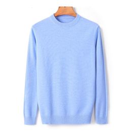 10 Colors Men's Thick Round Neck Sweater Autumn/winter Casual High Quality Pullover Warm Male Brand Clothes 210918