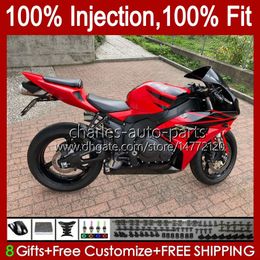 OEM Bodywork For HONDA Red black Injection CBR-1000 CBR 1000RR 1000 CC RR 2006-2007 Body 59No.187 CBR1000 RR CBR1000RR 06 07 CBR1000-RR 1000CC 2006 2007 Fairing Kit