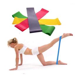 Resistance Bands 1 PC Training Fitness Gum Exercise Gym Strength Pilates Sport Workout Equipment Random Colour