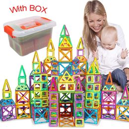 BIG Size Magnetic Blocks Magnetic Designer Building Constructor Toys Magnet Educational Toys For Children Kids Gift Q0723