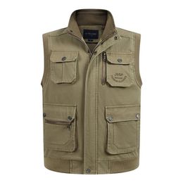 Multi Pocket Thin Baggy Vest For Men Spring Autumn Male Casual Pographer Gilet Sleeveless Jacket Summer Mens Travel Waistcoat 211104