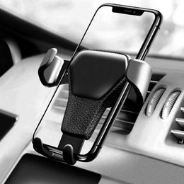 Universal Car Phone Holder For In Air Vent Mount Stand No Magnetic Mobile Gravity Bracket i Smartphone
