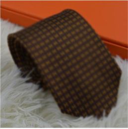 7.0cm silk ties high quality yarn-dyed silk tie brand men's business tie striped tie gift box aid34