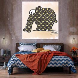 Elephant Home Decor Large Oil Painting On Canvas Handcrafts /HD Print Wall Art Pictures Customization is acceptable 21070410