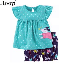 Dot Baby Girl Clothing Suit Dog 2-Pieces Sets Children Jumpers Dress Panties Girl's Clothes 6 9 12 18 24 Month Babywear 210413