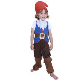 Mascot doll costume Kids Mushroom Christmas Elf Shirt Pants Halloween Costumes Pretend Game Party Role Play Outfit Stage Dress Up Clothes