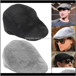 Berets Hats, Scarves & Gloves Fashion Aessoriesautumn Beret Vintage S Boy Cap Cabbie Gatsby Linen Outdoor Hats Brand Sun Hat Unisex Duckbill