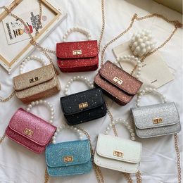 Children's Mini Handbags Cute Crossbody Bags for Kids Fashion Candy Colour Small Coin Pouch Baby Girls Purses and Tote