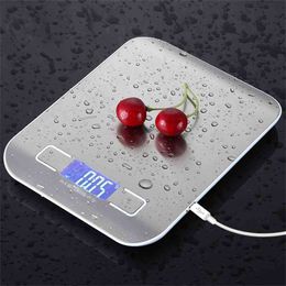 USB Powered Digital Kitchen scale Balance 10kg 1g Multifunction Food Scale for Baking Cooking Household Weigh Electronic Scale 210401