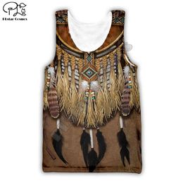 Men women Summer Native Indian Deer Skull 3d Tank Top Vest Wolf printed unisex casual Hunting Knights Templar sleeveless tees 04
