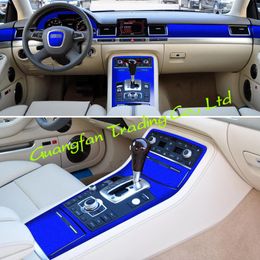 Car-Styling 3D 5D Carbon Fiber Car Interior Center Console Color Change Molding Sticker Decals For Audi A8 D3 2003-2010211q