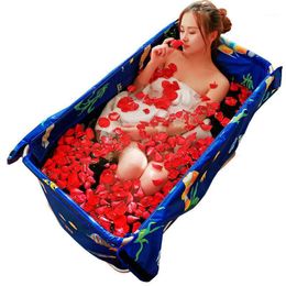 Bathing Tubs & Seats Folding Bathtub Adult Household Non-inflatable Mobile Thickening And Enlargement