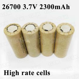 14pcs GTK 26700 2300mAh 3.7v cells rechargeable lithium batteries 20A high rate for game machine fish light head lamp