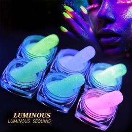 Nail Art Set Luminous Chameleon Sequins Symphony Sequin Series Laser Flash Powder Nails Patch Kits