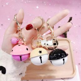 NEW!!! creative fashion metal car party Favour small bell cartoon key chain female accessories pendant multi-color optional wholesale