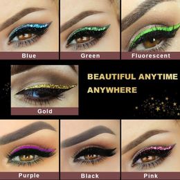 Eyebrow Tools & Stencils 4Pairs Reusable Eyeliner And Eyelash Stickers False Eyelashes Sequin Eye Shadow