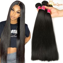 Indian Remy Hair Straight Bundles Unprocessed Indian Human Hair Weaves Nature Colour