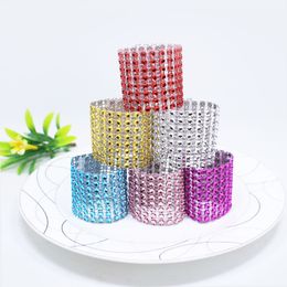 Napkin Rings Plastic Buckle Mesh Wrap Ring Serviette Holder Hotel Wedding Accessory Table Decoration