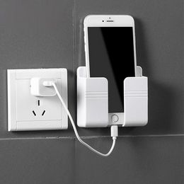 Bracket Wall Phone Charging Holder Mount Phone Charger Socket Pocket Damage Free Stand For Cell Phone Durable Practical Adhesive