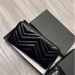 Latest Long Wallet for Women Designer Purse Zipper Bag Ladies Card Holder Pocket Top Quality Coin Hold A09