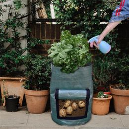 Planters & Pots 10 Gallon Potato Planting Bag For Vegetable Onion Plant Growth Pouch With Handle