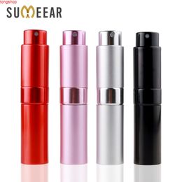 8ml Whirling Spray Bottle Travel Perfume Atomizer Refillable Pump Glass Bottles Empty Cosmetic Containershigh qty