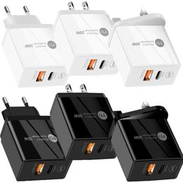samsung wall chargers UK - 20W Fast USB-C PD Quick type c Charger Eu US UK Wall Chargers Adapters For Iphone x xr 11 12 Samsung S20 s21 Plus Xiaomi Android phone