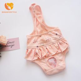 Dog Apparel Pet Physiological Pants Diaper Sanitary Female Shorts Panties Strap Dresses Menstruation Underwear Briefs For Cat Kitten