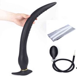 NXY Dildos Huge Inflated Anal Dildo Adult Sex Toys For Women Men Masturbators Vaginal/Anal Stuffed Long Big Butt Plug Multifunction 0121