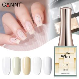 french manicure gel set UK - Nail Gel 2021 6 Colors Set   White Series 16ml UV Polish Professional Soak Off French Manicure Nails