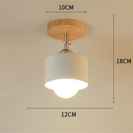 Nordic Macaron Ceiling Lamp Creative Porch Aisle Lights Bay Window Balcony Home Bedroom Cloakroom Corridor