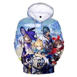 Game Genshin Impact 3D Print Hoodies Men/Womens Sweatshirt Genshin Impact Casual Streetwear Trendy Clothes Tops Y0901