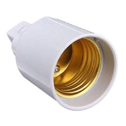 2021 2 pins or 4 pins G24 male to E27 female G24d G24q to E26 E27 light bulb base holder converter adapter