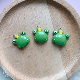 Cute Frog Resin Craft Plastic Charms Earring Keychain DIY Jewelry Making