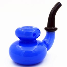 Glass Pipe Dry Water Bong Bongs Bubbler Hookahs Purple Pipes Dab Rig