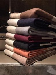 -Divano a casa spessa Buona Quailty Blanket Top Selling Beige Arancione Nero Rosso Grigio Big Dimensioni 145 * 175 cm lana