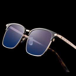 Fashion Sunglasses Frames Titanium Glasses Frame Men Vintage Square Eye Male Optical Prescription Eyeglasses Full Gold Eyewear Man Oculos