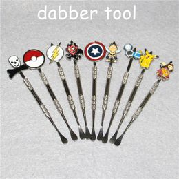 100pcs stainless steel ecig dabber tool smoking titanium dab tools for wax skillet snoop dogg atomizer g Pro vaporizer pen