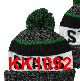 2021 Stars Hockey Beanie North American Team Side Patch Winter Wool Sport Knit Hat Skull Caps A2