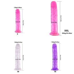 NXY Dildos Huge for Women Jelly Dildo Sex Toys Woman Clitoris Stimulator Big Anal Penis Dick with Suction Cup Lesbian Adults Toy 0121