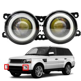 fog light for Land Rover Range Sport LS 2006-2013 LED DRL Styling Lens Angel Eye Car Accessories headlights high quality