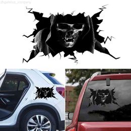 Scary Ghosts Halloween Pattern Stickers Personalized Design Car Door Window Exterior Body Decorative Stickers for Kids