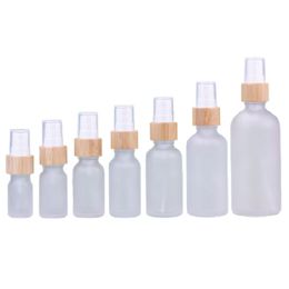 5ml~100ml Refillable Sprayer Bottle White Matte Cosmetic Containers Empty Atomizer Makeup Mist Spray Bottle Perfume Glass Vials