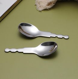 Tableware Feeding Spoons And Fork 304 Stainless Steel Kids Baby Feed Spoon Flatware