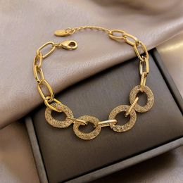 Link, Chain Korea Gold Metallic Crystal Mesh Bracelet Luxury Temperament Simple Bracelets For Women Jewellery