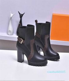 Luxury Designer Limitless Line Ankle Boots Belt Fashion Woman Heel Bootie Ranger1