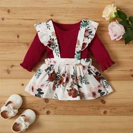 Baby Girl Floral Sweet Suit-dress 210528