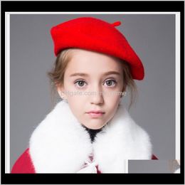 Accessories Baby Maternity Drop Delivery 2021 Autumn Winter Baby Girls Princess Hats Cute Kids Warm Woollen Hat Children Caps Child Cap Zd90N