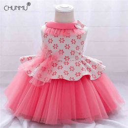 1 Year Birthday Party Baptism Dress of Girls Infant Baby Girl Custumes Clothes for Lace Tutu Princess 210508