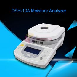 DSH-10A 10G Capacidade Halogen Aquecimento Laboratório Medidor de umidade Testador de analisador para grãos Produto biológico de alimentos minerais 110V/220V